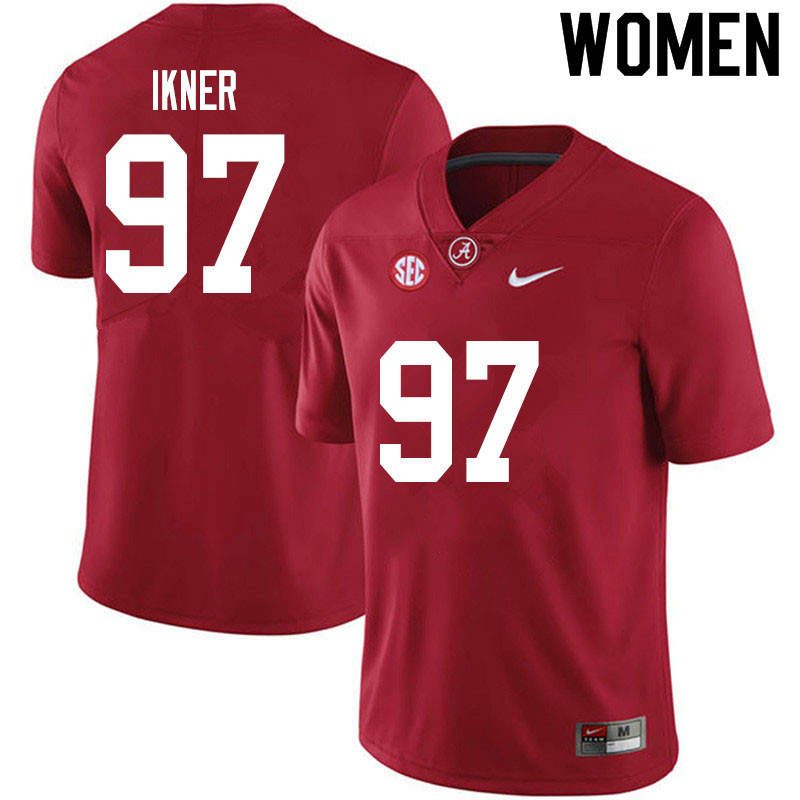 Alabama Crimson Tide Women's LT Ikner #97 Crimson NCAA Nike Authentic Stitched 2020 College Football Jersey EB16N30RU